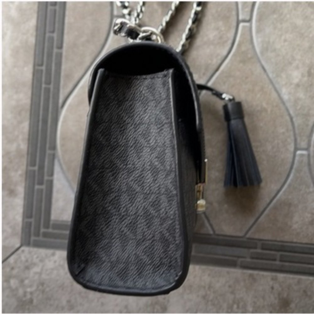 Michael Kors Rose Small Crossbody Black - Picture 9 of 16